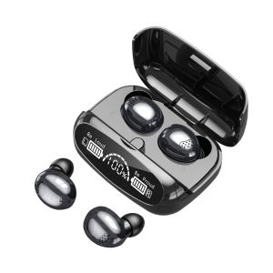 New Bluetooth Headset Digital Display Touch Headset Stereo Headset Warehouse with Charging
