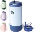 BOTTLE BOTTLE Kids Water Bottles 12 oz Insulated Water Bottles for School with Leak Proof Lid Double Wall Vacuum Stainless Steel Cup Keep Hot and Cold for Boys Girls Travel purple. 