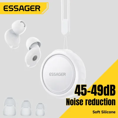Essager Sleep Earplugs Reusable Noise Cancelling Silicone Washable Ear Plugs Denoise Earplugs Noise Reduction Depth 45-49dB L/M/S/XS Four Sizes Ear Caps Earplug For Snoring Deep Good Sleep Study Swimming Concert Work Travel Rest Deep Focus Concentration