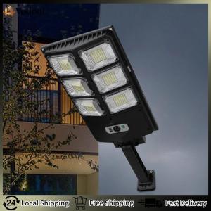 【Vodool】 Solar Street Lights Outdoor W/ Motion Sensor and Remote Commercial Parking Lot Light for Yard Parking Lot Courtyards