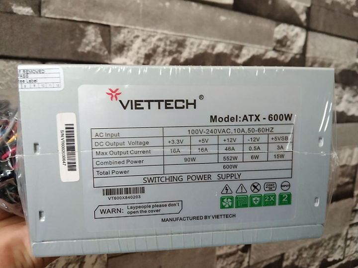 NGUỒN MÁY TÍNH VIETTECH 600W(Hàng Chính Hãng) | Lazada.vn