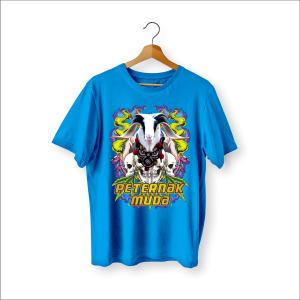 KAOS WARNA ANAK DOMBA BARAT MOTIF PETERNAK MUDA DAUN COTTON COMBED 30s / baju anak laki laki / kaos anak laki laki / kaos murah / jersey anak laki laki/ jersey murah / jersey domba / kambing / hpdki / kaos custom / custom / kaos 24s / kaos bagus