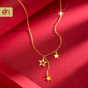 Everhoney Dây Chuyền Vàng 18K Ngôi Sao Lấp Lánh Vòng Cổ Mặt Dây Chuyền Đáng Yêu Quà Tặng Tốt Nhất Cho Nữ Cô Gái