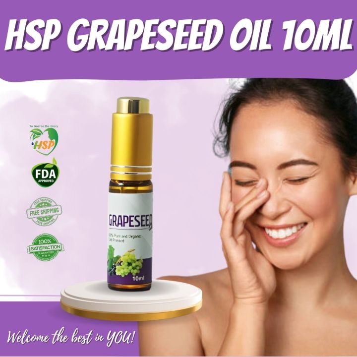 HSP Grapeseed Oil 10ml Hyradates & Firms The Skin Satiny Finish Reduces Redness & Irritation For