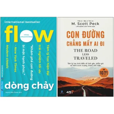 Fahasa - Combo Sách Hay Sách Con Đường Chẳng Mấy Ai Đi + Flow - Dòng Chảy (Bộ 2 Cuốn)