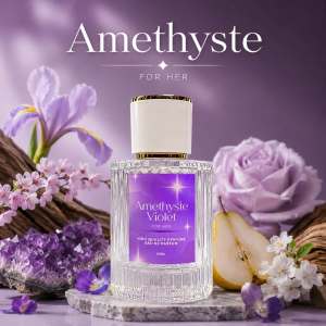 FREE SHIPPING 50ml Elegant Bottle Amethyst Violet Best Seller WOMEN and MEN Inspired 30% Oil-Based Perfume From France