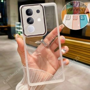 Cho Vivo Y29 4G 2025 trường hợp cho Vivo Y29 4G vivoy29 5G Y 29 5G 4G 2025 Ốp điện thoại Cover quay lại nhựa TPU mềm Silicone linh hoạt mạ trong suốt rõ ràng chống sốc bội Acrylic ống kính máy ảnh bảo vệ