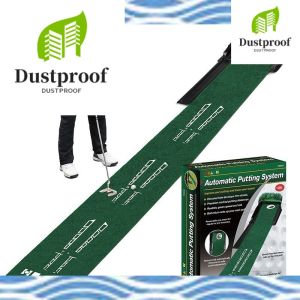 Portable 3D Golf Putting Practice Mat - Indoor Single Hole Training Aid Set with Velvet Surface for Home Practice