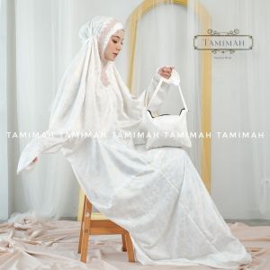 COD Mukena Terusan Dewasa Foil Gliter Renda Mewah