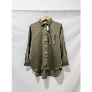 Blouse Wanita Sanum Oversize Kemeja Kerja Lengan Panjang