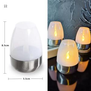Solar LED Candles Light - Flameless Rechargeable Waterproof for Wedding Garden Party Decor