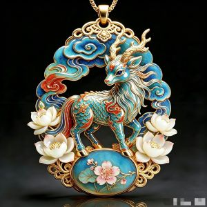 Luxury Pendant Premium Bai Ze Spirit Deer Pendant Men Women Spiritual Jewelry/High-End Deer Pendant Elegant Gift/Light Luxury Pendant