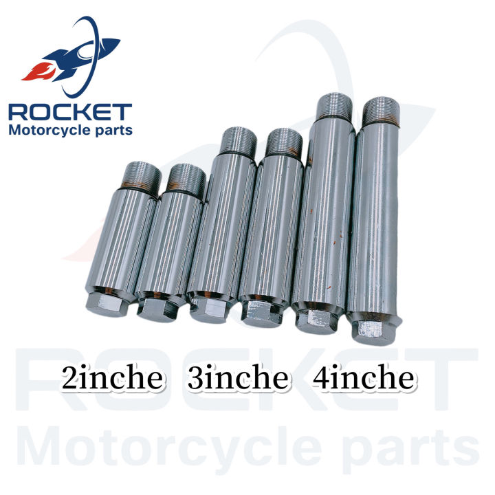 CosmoMotoAccessories 43mm Fork Extensions Risers - 50mm (Silver, Aluminum) Universal Front Fit