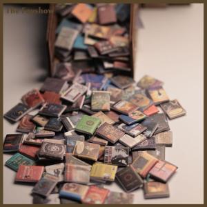 [The Fayshow] 200pcs Miniatures Doll House Books Anxiety Bookshelf Accessories Mini Books Accessories For Decoration Dolls House Miniature