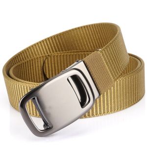 Business pilot  belt nylon canvas pants belt ammunition storage mens belt iron buckle belt