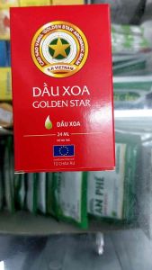 [ CHÍNH HÃNG] Dầu xoa Golden Star chai 24ml - Dầu gió cao sao vàng