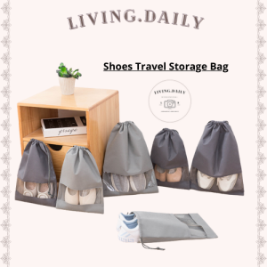 Travel Shoe Bag Shoe Organizer Storage Bag Large Capacity Drawstring Bag Non Woven Beg Kasut