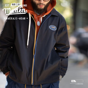 Maden brand 2024 new autumn men Japanese retro contrast nylon lapel cityboy street windproof waterproof casual jacket