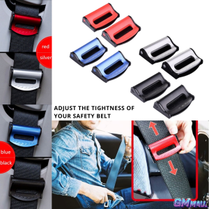 SEATBELT CLIP 2PC Safety Belt Lock Buckle Plug Adjustable Stopper Holder Universal Car