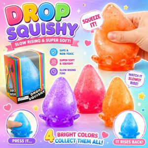NeeDoh Water Drop Squishy Toy Stress Relief Colorful Cute Sensory Fidget Soft Squeeze Kids Gift