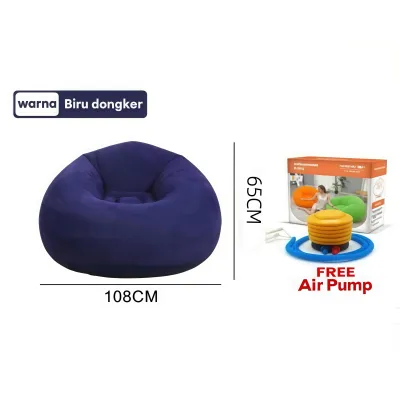 Zeen 4Color Lazy Sofa Lazy Inflatable Sofa Tatami Bed Chairs Thickened PVC Lounger Small Sofa Bed Inflatable Folding Portable Washable