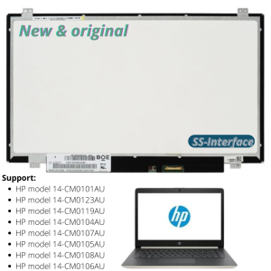 LAYAR PANEL MONITOR LCD LAPTOP HP 14-CM0101AU 14-CM0123AU 14-CM0119AU 14-CM0104AU 14-CM0107AU 14-CM0105AU 14-CM0108AU 14-CM0106AU NOTEBOOK