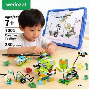 WeDo 2.0 with Bluetooth Connectivity Core Programming Kit Building Blocks Compatible 45300 Scratch 3.0 Core Set Technical Bricks