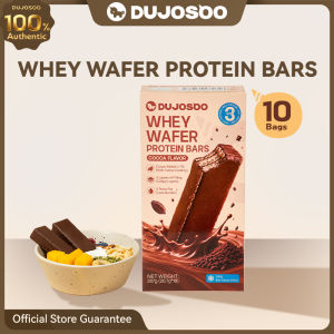 DUJOSOO Cocoa flavor protein bar Rich protein 0 trans fatty acids Low Sugar Eat a healthy diet 207g Box of 10 sticks