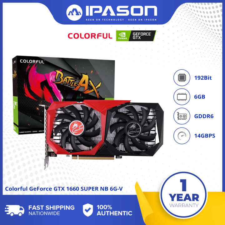 Colorful GeForce GTX 1660 Super NB 6G-V Graphic Cards | Lazada PH