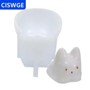 [COD] CISWGE AUTOPARTS Pudding mèo nến Khuôn Silicone DIY trừu tượng để làm hương thơm sáp đậu nành handmade xà phòng đất sét thạch cao Epoxy nhựa lễ hội Quà Tặng