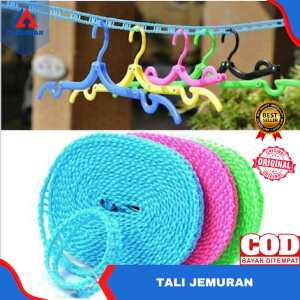 Tali Jemuran Panjang Lebar 5 Meter / Jemuran Baju Pakaian / Jemuran Lipat / Tali Jemuran Simpel Tahan Angin Kuat / Jemuran Luar Outdoor Bisa COD