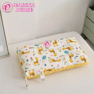 Gối bông gòn nhung cotton cho bé 2-8 tuổi siêu mềm êm nhiều họa tiết đáng yêu