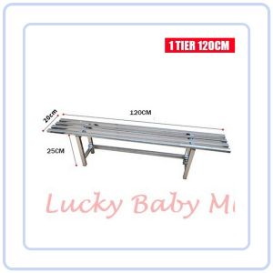 【COZYCASA】Stainless Steel Plant Bench Hanging Rack Planter Stand Railing Indoor Outdoor
