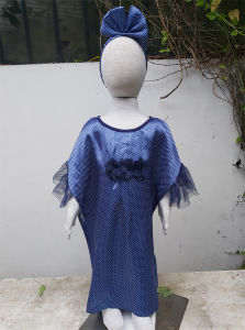 Kaftan Polkadot ABELLE - Gaun Muslim - Baju Fashion Anak Perempuan