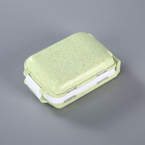 Portable 7 Days Round Rotating Fruit Push-button Medicine Box Pill Organizer Box