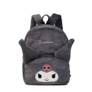 THOMA หมีสตรอเบอร์รี่ กระเป๋าเป้สะพายหลังตุ๊กตา Kuromi แมว KT การ์ตูนลายการ์ตูน กระเป๋านักเรียนของนักเรียน ง่ายๆ กระเป๋าตุ๊กตาผ้าพลัช กระเป๋าทรงวงแหวน สาวๆ