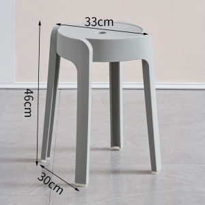 MACCHITO Nordic Plastic Stool Premium Designer Cafe Chair Restaurant Dining Chair Kerusi Makan Stackable Stack