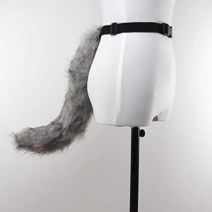adjustable faux fox tail accessory faux fur bendable adjustable cosplay adds a bendable costume tail for Halloween or cosplay bedroom furnishing guest room setup home organisation