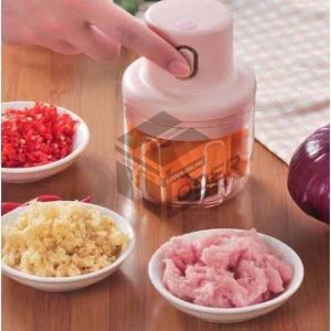 LODER Wireless Mini Electric Garlic Food Chopper Ginger Vegetable Crusher Cutter Food Blender Processor (Combo set 100ML+250ML Set)