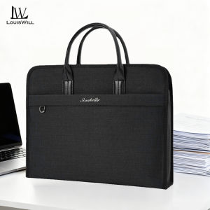 LouisWill Business Laptop Bag Fashion Shoulder Bag Portable Cross Body Bag Waterproof Messenger Bag Large Capacity Handbag Bag Lightweight Casual Bag Leisure Street Bag Suitable For 14-inches Laptops