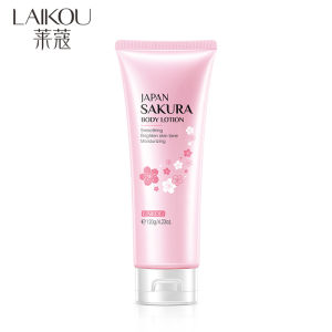 LAIKOU Japan Sakura Body Lotion Smoothing Brighten Skin Tone Moisturizing Lotion 120g
