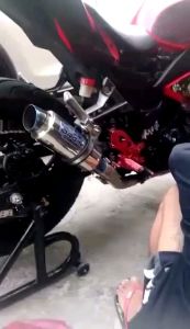 Kualitas Knalpot Original ORGIN D7 untuk Motor Vixion R15, CBR150R & Lainnya