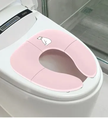 [SG Stock] Baby Foldable Travel Potty Seat Kids Fodling Toilet Training Seat 12M+