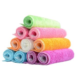 JJT Eco-Friendly Bamboo Fiber Dishcloth for Kitchen Cleaning Super Absorbent and Oil-Removal Towel for Pots and Pans