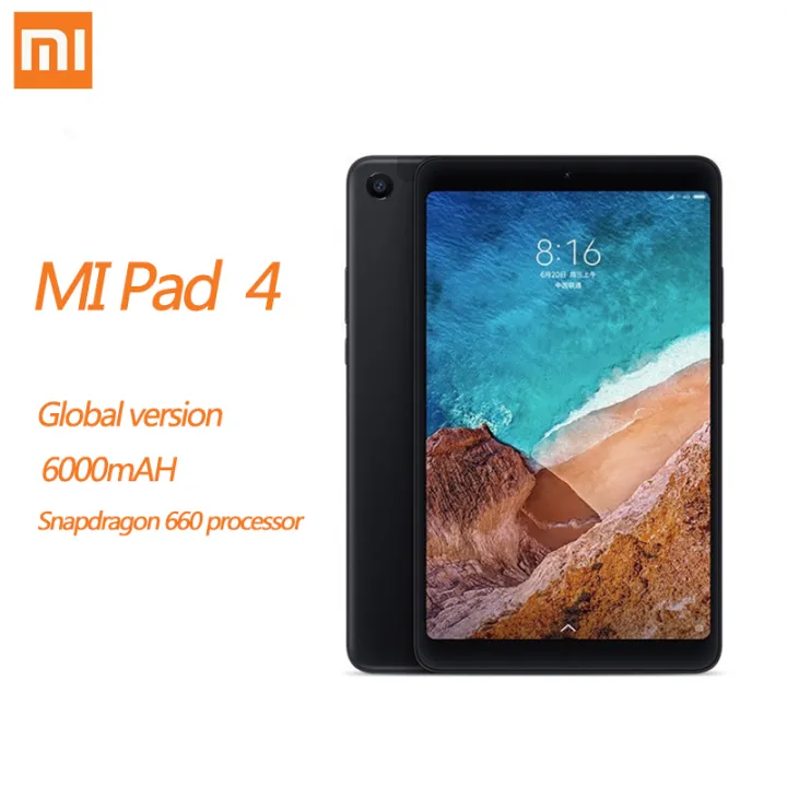 แท็บเล็ต Xiaomi MI Pad 4 แท็บเล็ต,4GB + 64GB 8นิ้ว Android WIFI LTE  จอแสดงผล HD 6000 MAh MIUI 9.0 Snapdragon 660 Core 8 PC | Lazada.co.th