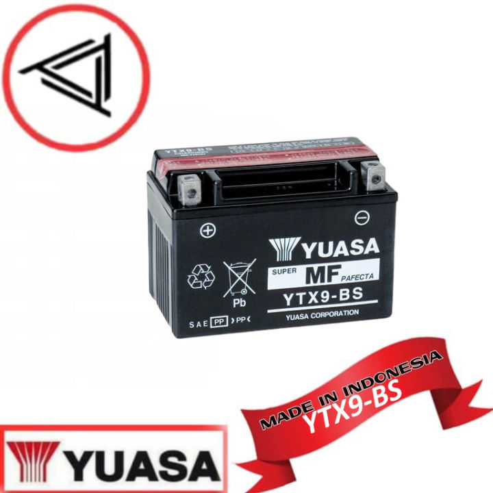 Yuasa Motorcycle Battery YTX9-BS (made in Indonesia) for KTM - Main Image