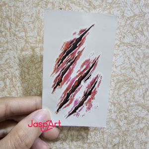 Stiker Tattoo Scar for Hallowen| Tato Temporer | Waterproof STICKER HALLOWEEN TATO HALLOWEEN