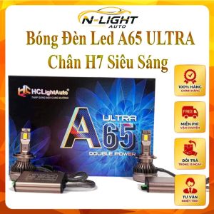 Bóng Đèn LED Pha A65 ULTRA Chân H7 Siêu Sáng