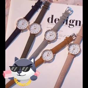 新款冷淡风考试手表女学生简约高颜值夜光小众小清新女士手表Jam tangan peperiksaan angin sejuk baru untuk pelajar perempuan dalam jam tangan wanita segar kecil yang ringkas dan bernilai tinggi