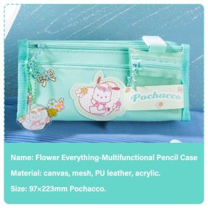 TOO AGHAST69ST7 ห้าชั้น กระเป๋าใส่ปากกา คูโรมิ/มูโรล ตาข่ายแบบตาข่าย กล่องปากกา มัลติฟังก์ชั่ จุได้มาก กล่องใส่ดินสอ ของขวัญสำหรับนักเรียน